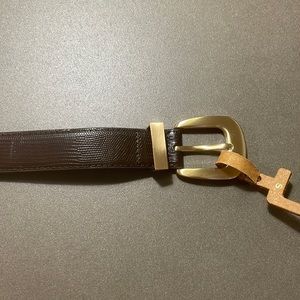 Mango Brown & Gold Belt NWT